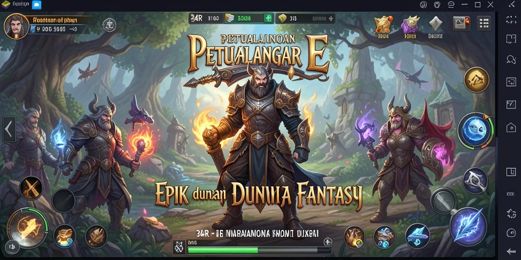 Gameplay RPG 34R dengan petualangan seru dan grafis menawan.