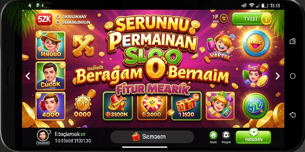 Tampilan gameplay menarik dari Slot 5ZK dengan fitur bonus.