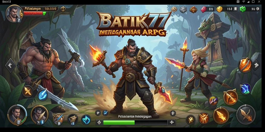 Tampilan menarik dari pertempuran seru dalam BATIK77.