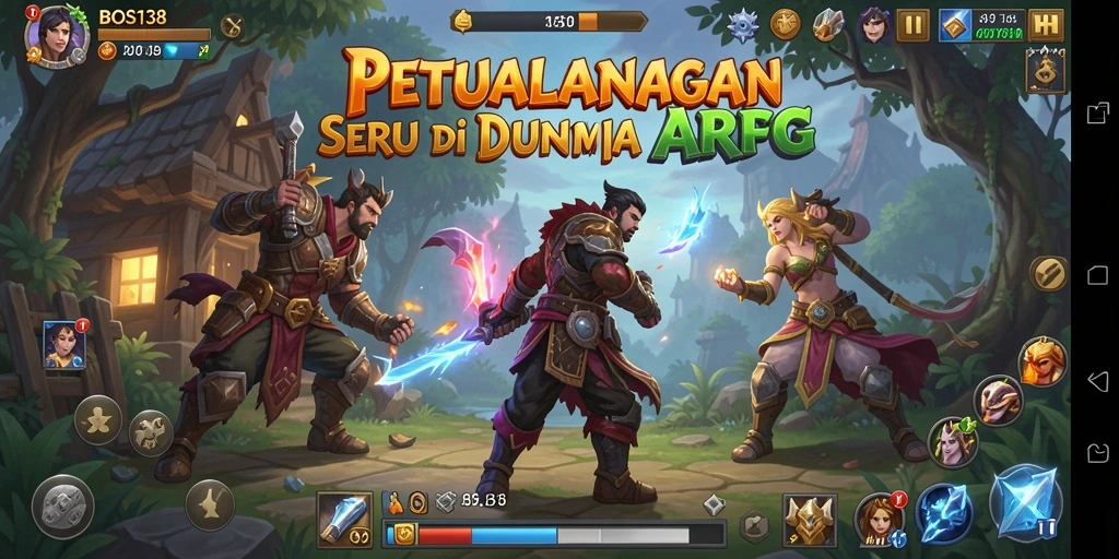 Tampilan gameplay menarik dari BOS138 dalam dunia ARPG.