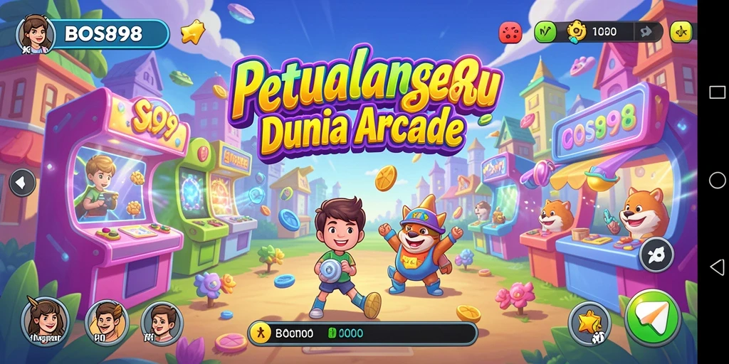 Tampilan gameplay seru di BOS898 yang penuh warna dan tantangan.