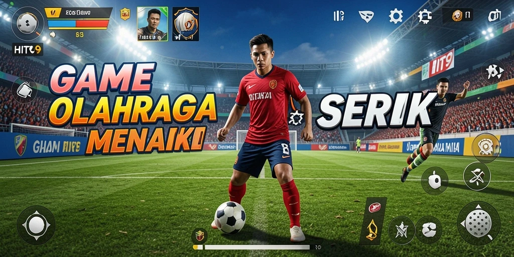 Tampilan gameplay seru dari HIT9 dengan aksi olahraga mendebarkan.