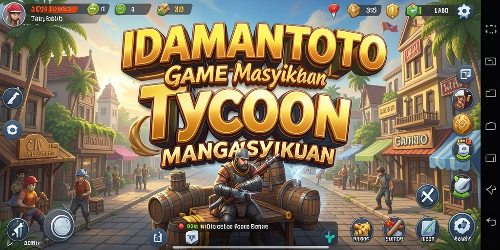 Screenshot utama IDAMANTOTO menunjukkan momen seru dalam gameplay Tycoon.