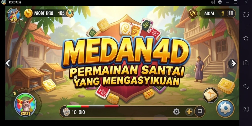 Tampilan gameplay MEDAN4D yang cerah dan mengasyikkan.