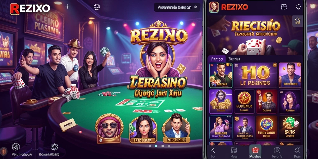 Tampilan gameplay Live Casino di REZIXO dengan dealer profesional.