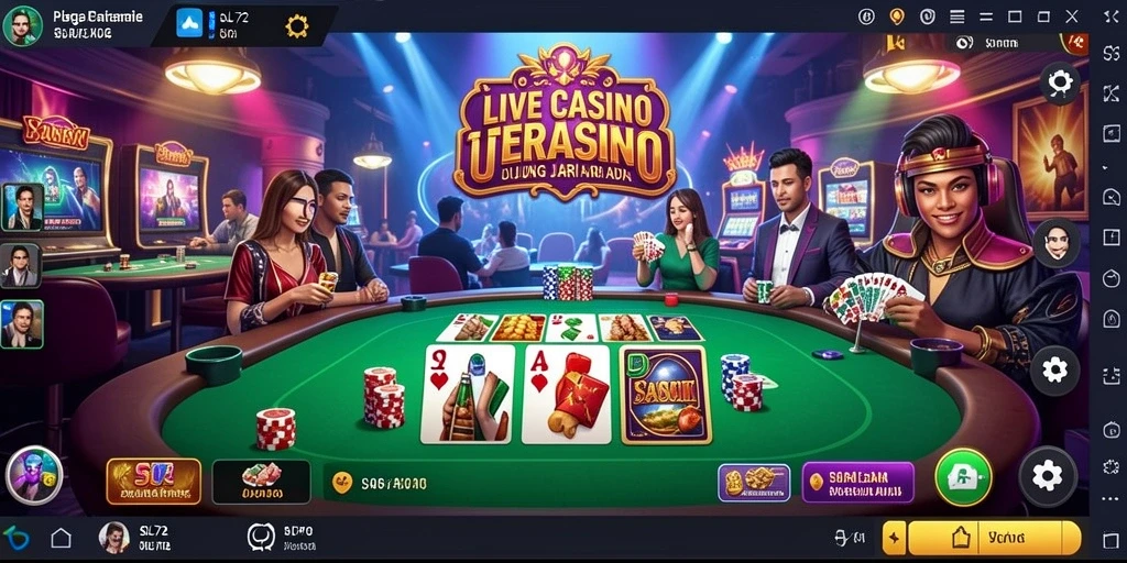 Screenshot gameplay SL72 yang menarik saat bermain Live Casino.