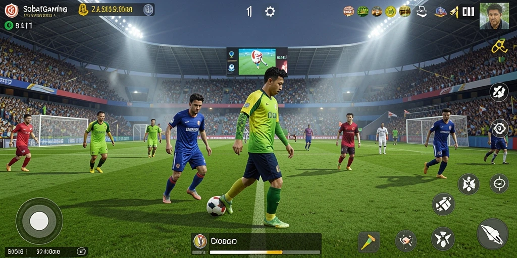 Tampilan screenshot utama SOBATGAMING yang menunjukkan aksi di lapangan.